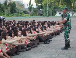 Dandim 0418/Palembang Letkol Arh Erik Novianto, S.Sos Pimpin Apel Peserta Persami di Lapangan Makodam II/Sriwijaya