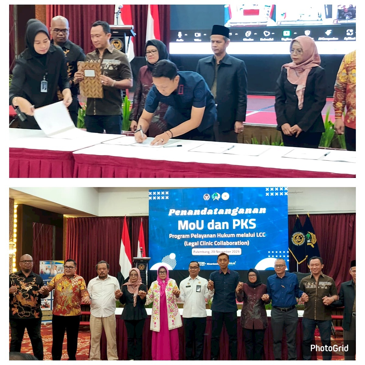 Rutan Kelas I Palembang Teken MOU dan PKS Program Pelayanan Hukum melalui Legal Clinic Collaboration 1