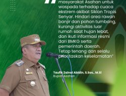 Pemkab Asahan Imbau Warga Waspada Cuaca Ekstrem Dampak Siklon Tropis Senyar