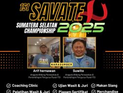Savate Sumsel Gelar Seminar Pelatih dan Wasit Menuju Kejurda Savate Sumsel Championship 2025