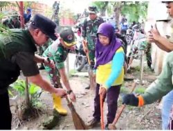 Kodim 0418/Palembang dan Pemkot Palembang Gelar Karya Bakti di Kawasan Jembatan Ampera