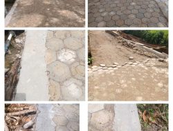 Proyek Paving Blok di Ujan Mas Diduga Asal-Asalan, Tidak Pasang Plang Informasi