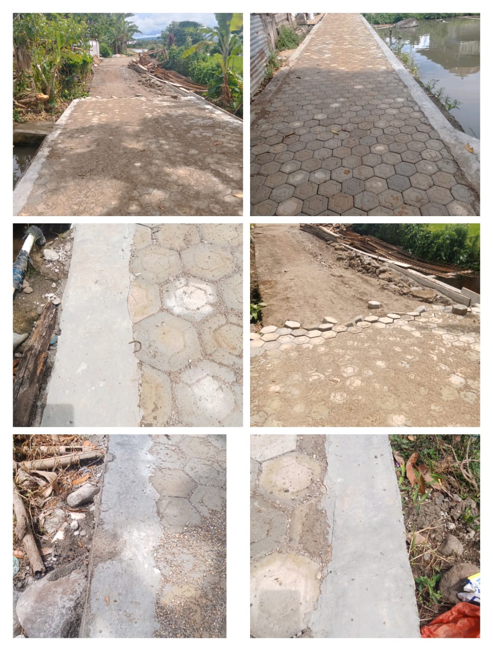 Proyek Paving Blok di Ujan Mas Diduga Asal-Asalan, Tidak Pasang Plang Informasi 1