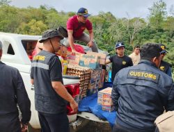 Akses masih Terputus, Bea Cukai Lhokseumawe Salurkan Bantuan ke Bener Meriah