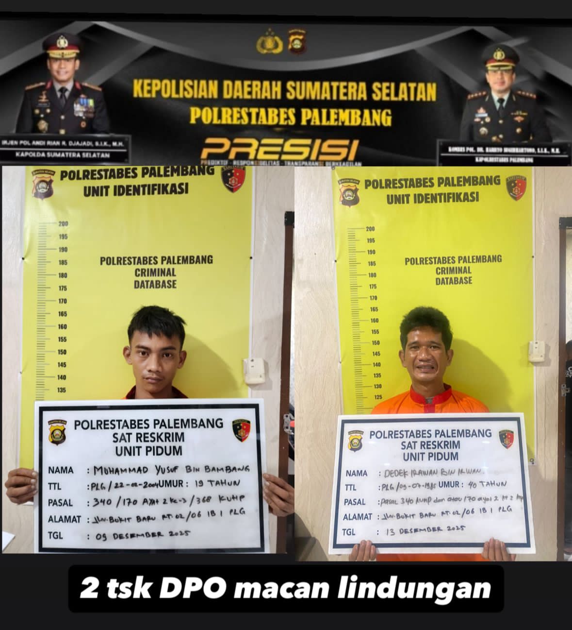 Ngamen Berujung Maut di Palembang, Polisi Tangkap Dua Pelaku Penusukan Sopir Truk 1