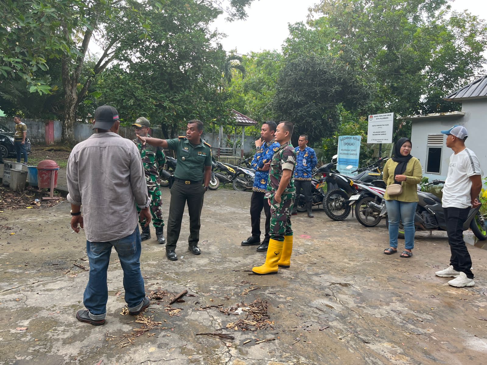 Danramil Makrayu dan Kasdim 0418/Palembang Tinjau Lokasi Rencana Koperasi Merah Putih di Gandus 1
