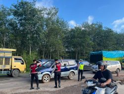 Pawas Satgas Urai Macet Ops Lilin Musi 2025 Pantau Kepadatan Arus di Jalintim–Gerbang Tol Musi Landas