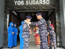 Lanal Palembang Gelar Tradisi Lepas Sambut Komandan