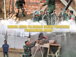 Babinsa Kodim 0418/Palembang Dukung Percepatan Pembangunan Gedung KDKMP