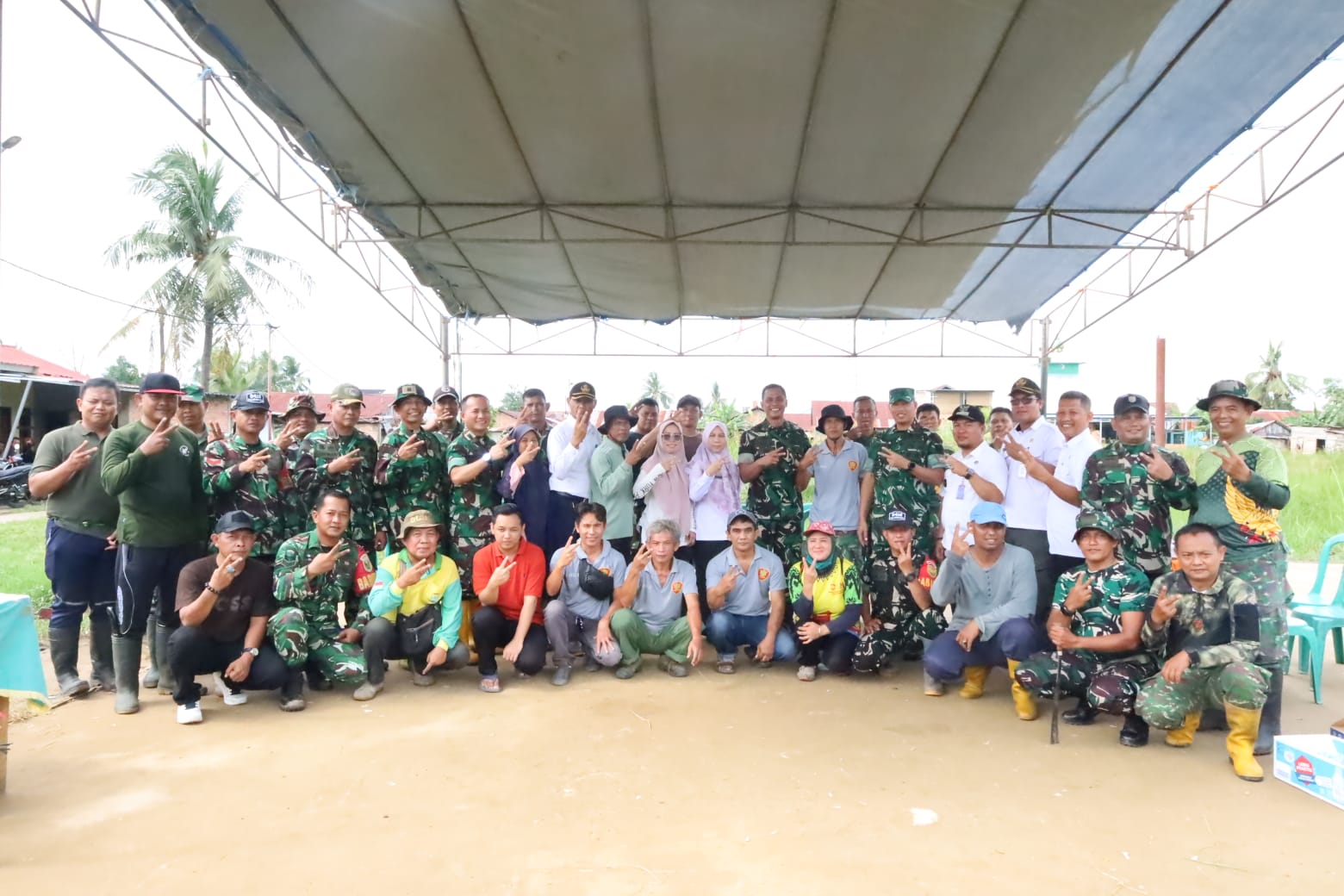 Dandim 0418/Palembang Dampingi Aster Kasdam II/Sriwijaya Cek Karya Bakti Antisipasi Bencana di Plaju 1
