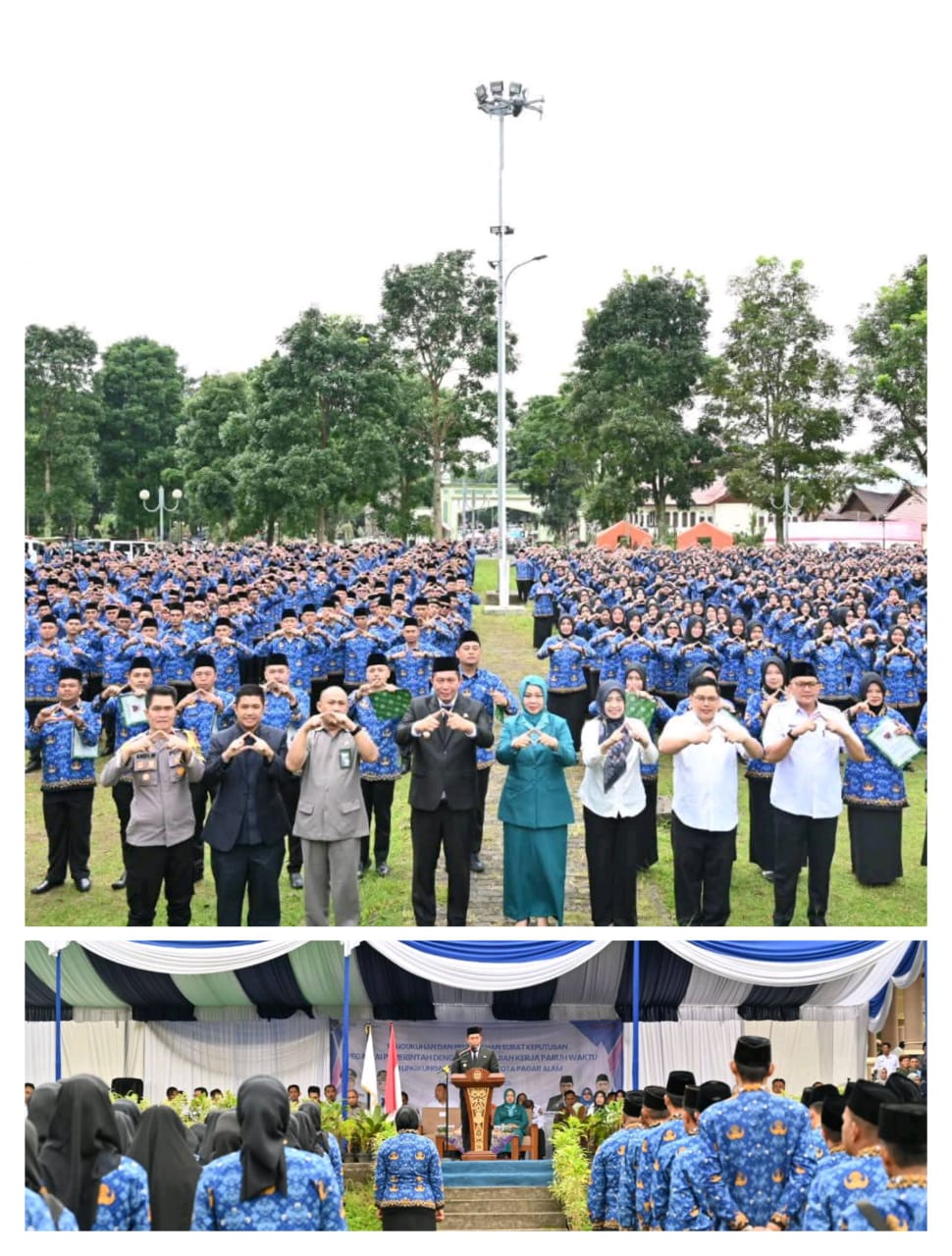 1.729 PPPK Paruh Waktu Pemkot Pagar Alam Dikukuhkan Wali Kota Ludi Oliansyha 1