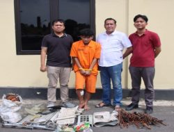 Tim Gabungan Polres OKI Berhasil Tangkap Pelaku Pencurian AC yang Beraksi di 7 TKP