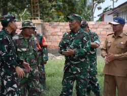 Tinjau Progres Pembangunan KDKMP, Danrem 044/Gapo: Wadah Penguatan Ekonomi Masyarakat Desa