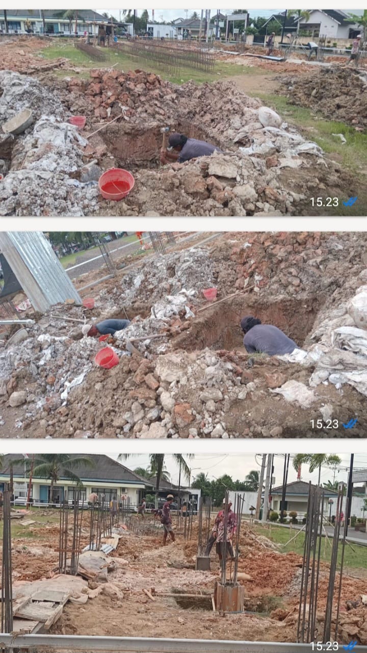 Hampir Rampung, Pos Jaga Kodim 0418/Palembang ,Rumah piket kkdim dan Gedung Serba Guna yang baru 30 Persen 1