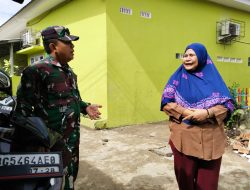Sambut HUT ke-80 Persit KCK, Babinsa 22 Ilir Ajak Warga Ikut Donor Darah