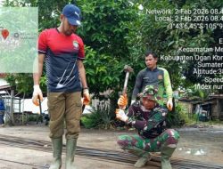 Kodim 0402/OKI Percepat Pembangunan Dua Jembatan Gantung, Perkuat Konektivitas Warga