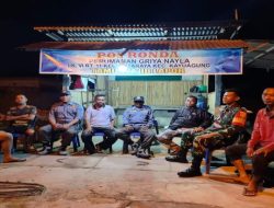 Camat Kayuagung Apresiasi Patroli Siskamling Koramil 402-10/KA Bersama Komponen Masyarakat