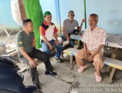 Babinsa 24 Ilir Gelar Komsos, Bahas Antisipasi Tawuran Remaja dan Kewaspadaan Banjir