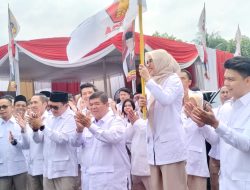DPD Gerindra Sumsel Peringati HUT Partai Gerindra ke-18, Tebar 20 Ribu Paket Sembako dan Hibahkan Ambulans