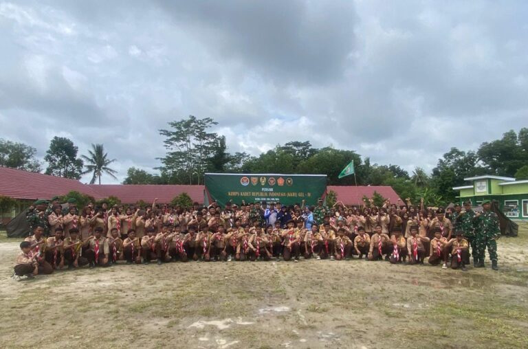 Kodim 0402/OKI-OI Laksanakan Persami KKRI di Kecamatan Lempuing 1