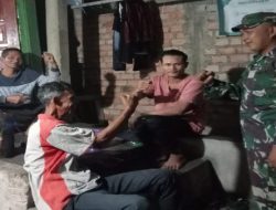 Babinsa Desa Sukarame Pimpin Patroli Siskamling, Perkuat Kamtibmas di Tanjung Lubuk