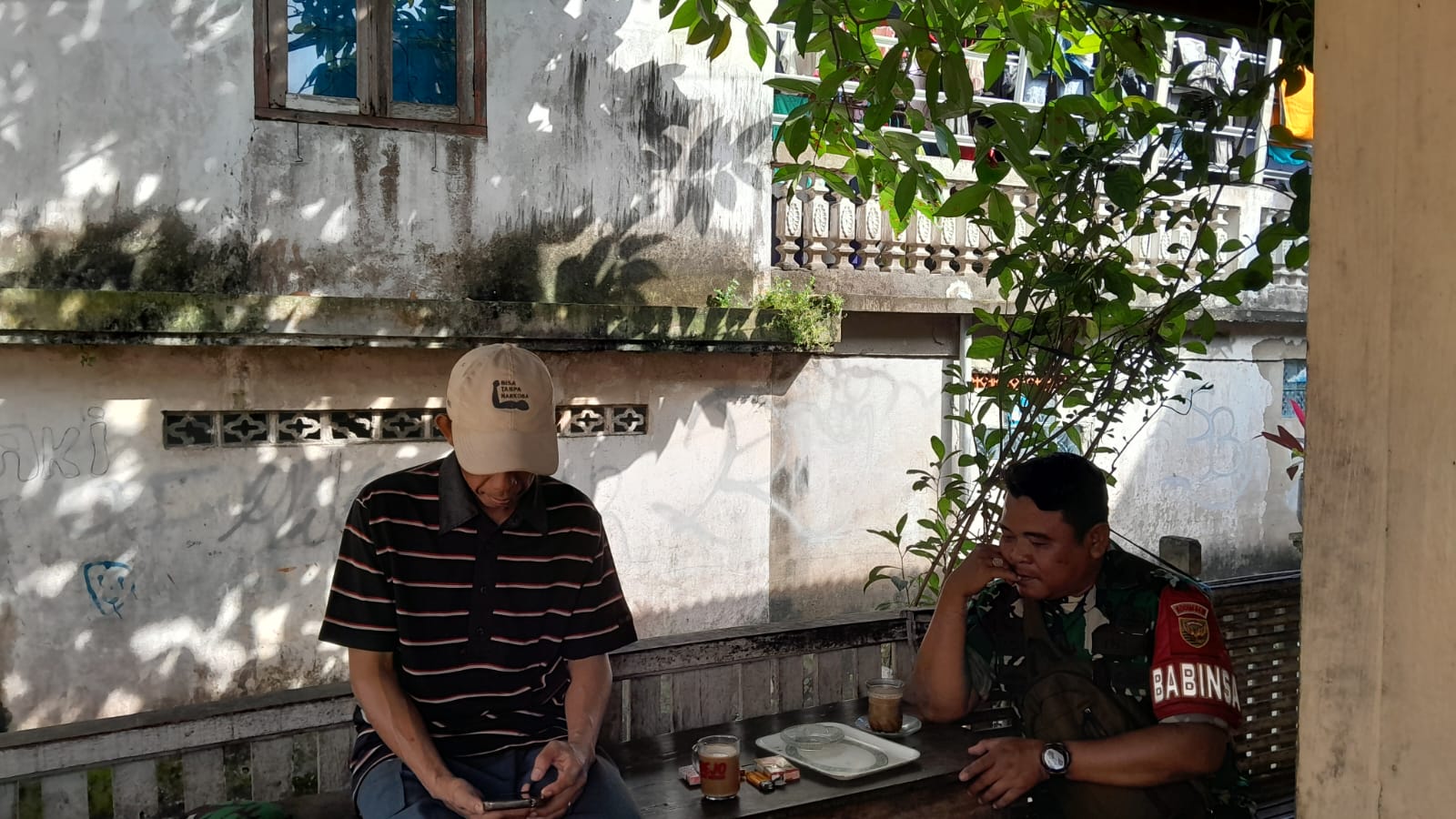 Babinsa 36 Ilir Gelar Puanter Bersama Linmas, Perkuat Sinergi Jaga Kamtibmas 1