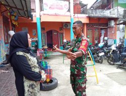 Babinsa Kalidoni Koramil 418-05/Lemabang Komsos Bersama Yayasan TK IT Azri, Perkuat Keamanan Lingkungan Sekolah