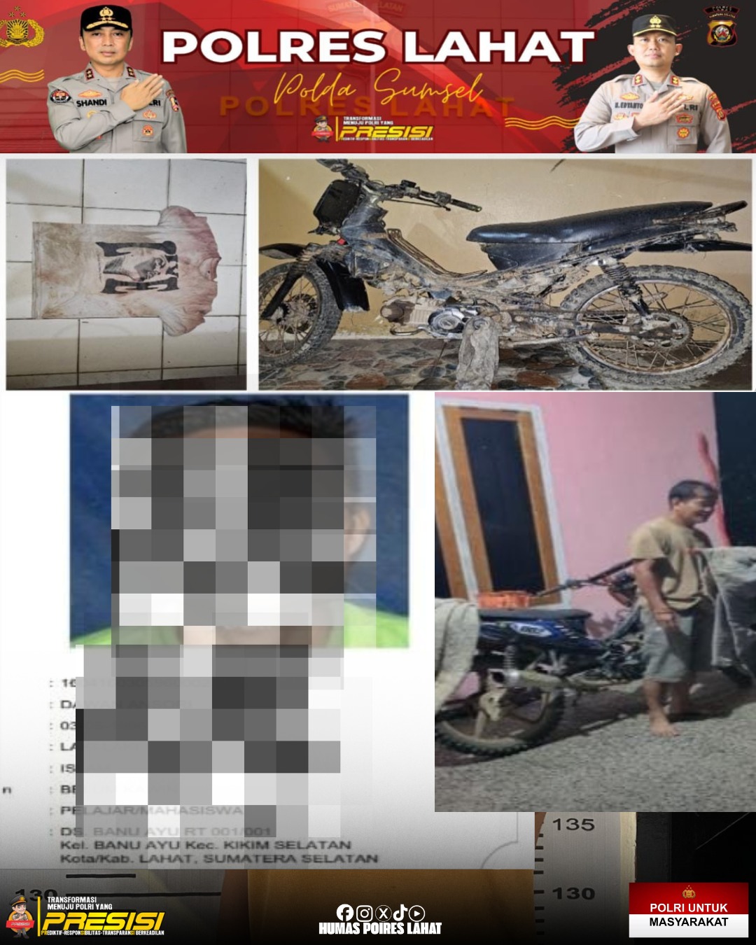 1 dari 3 Pelaku Kasus Curat atau Percobaan Pencurian Dengan Pemberatan Berhasil Diamankan 1