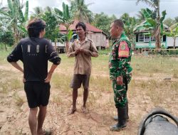Babinsa Sei Selincah Koramil 418-05/Lemabang Turun Langsung Ingatkan Petani Siapkan Lahan Jelang Masa Tanam 2026