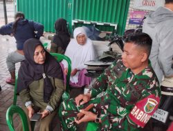 Babinsa Kuto Batu Koramil 418-05/Lemabang dan Bhabinkamtibmas Gelar Wanwil, Himbau Warga Cegah Tawuran di Bulan Ramadan