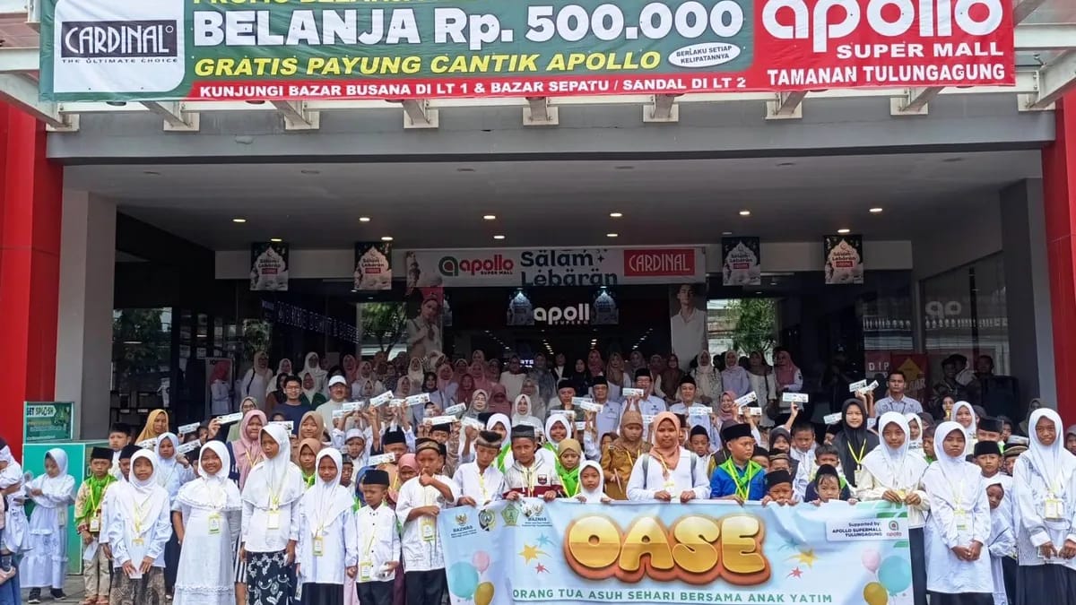 Haru di Ramadan, 107 Anak Yatim Tulungagung Diajak Belanja Baju Lebaran Lewat Program OASE 1