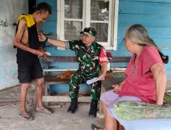 Babinsa 8 Ilir Koramil 418-05/Lemabang  Data Warga Pendatang di Lahan Pertamina Kelurahan 8 Ilir