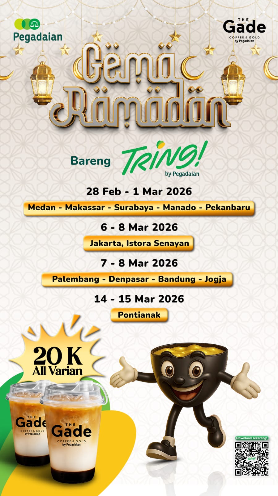 Pegadaian Ajak Warga Palembang Melek Investasi Emas Lewat Event Ramadan Bareng TRING! 1
