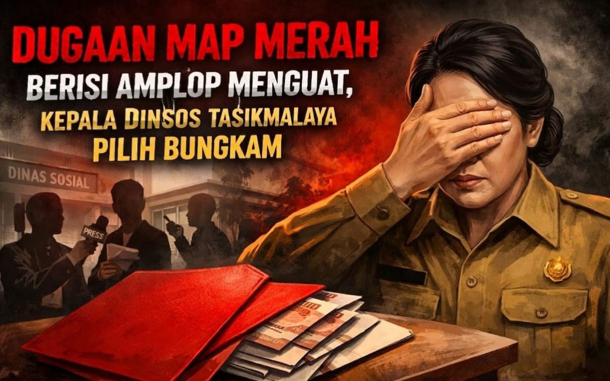 Polemik “Map Merah Berisi Amplop”, Kepala Dinsos Tasikmalaya Bungkam Saat Dimintai Klarifikasi 1