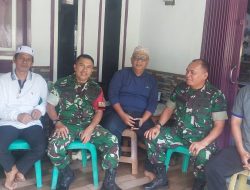 Pererat Silaturahmi dengan Warga, Babinsa Lebung Gajah Gelar Komsos di Sematang Borang