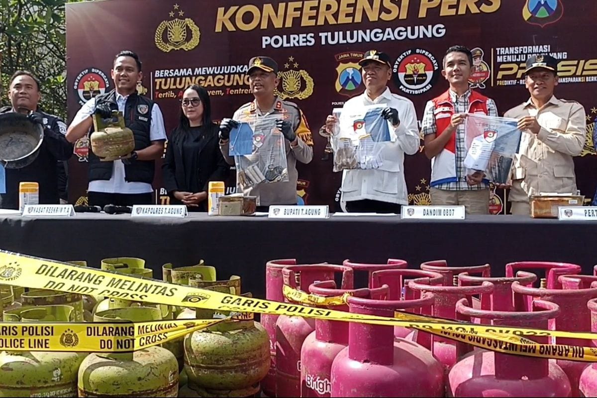 Polisi Ungkap Penyalahgunaan LPG 3 Kg di Tulungagung, Dua Pelaku Ditangkap 1