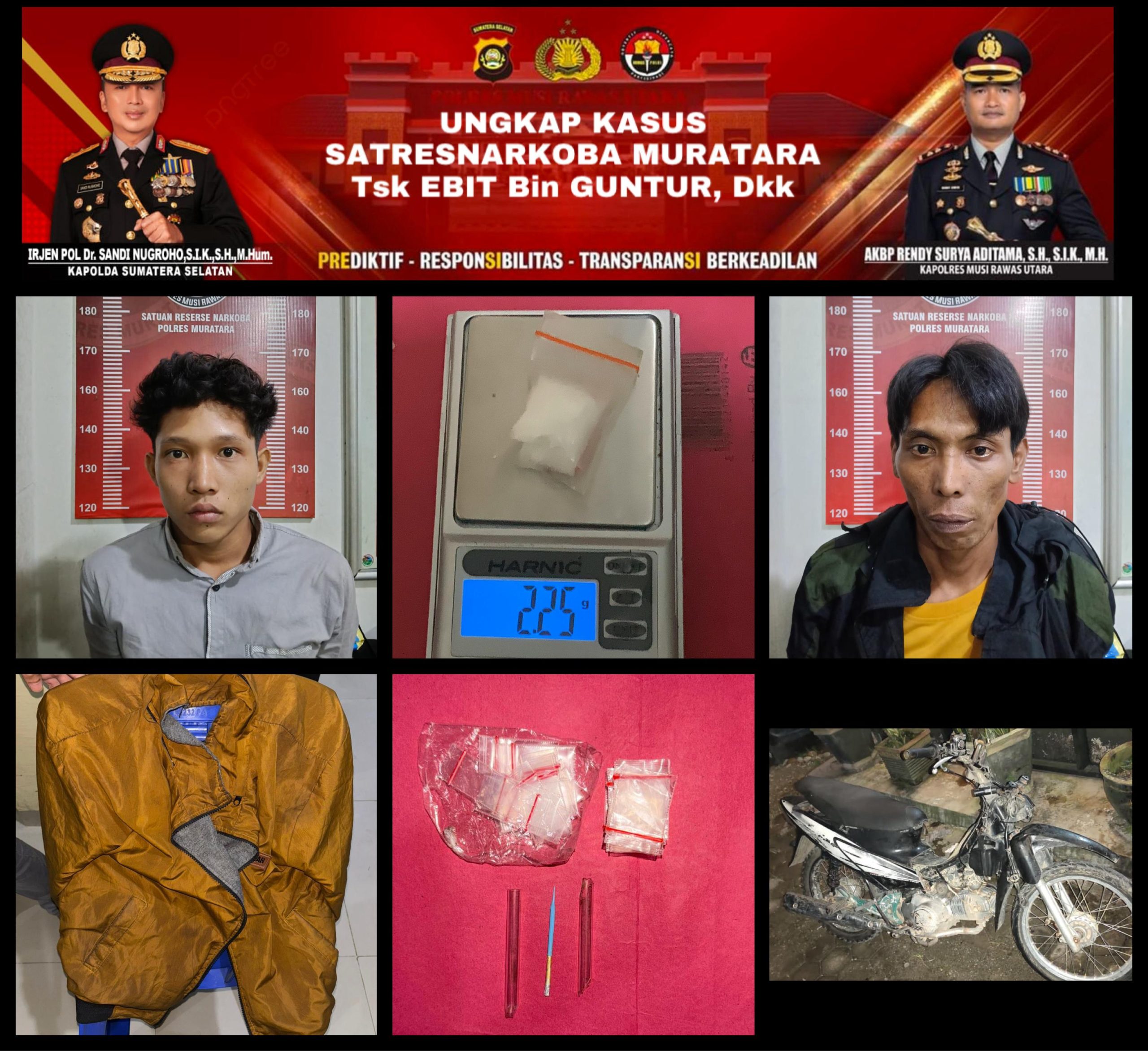 Polisi Tangkap Dua Pengedar Sabu di Muba Jelang Operasi Ketupat Musi 2026 1