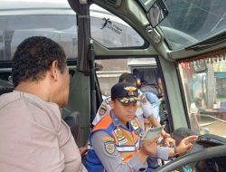 Dishub Pagaralam Lakukan Ramp Check Bus Angkutan Lebaran 2026