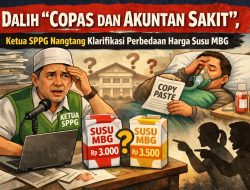 Dalih “Copas dan Akuntan Sakit”, Ketua SPPG Nangtang Klarifikasi Perbedaan Harga Susu MBG