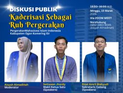 PMII Cabang OKI Gelar Diskusi Daring “Kaderisasi Sebagai Ruh Pergerakan”