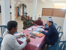 Babinsa Srimulya Koramil 418-08/Sako Perkuat Sinergi dengan Tokoh Agama dan Masyarakat, Jaga Kamtibmas Tetap Kondusif
