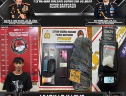 Polres Banyuasin Tangkap Dua Pengedar Sabu di Talang Kelapa, 13,42 Gram Barang Bukti Disita