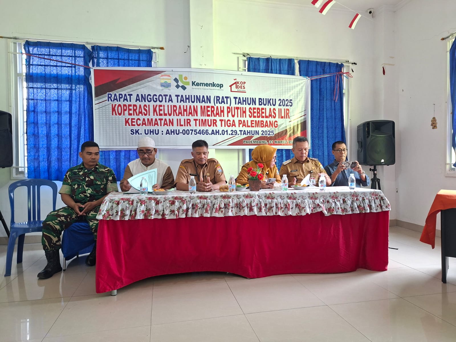Babinsa Koramil 418-05/Lemabang Hadiri RAT Koperasi Merah Putih 11 Ilir, Perkuat Ekonomi Warga 1