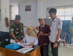 Babinsa Sako Koramil 418-08/Sako Komsos dengan Aparat Kelurahan, Dorong Peningkatan Pelayanan Publik