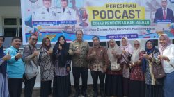 Peresmian studio podcast dinas pendidikan kabupaten Asahan dan sekaligus halal bihalal Dengan keluarga besar dinas pendidikan kabupaten Asahan 5