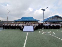 RUTAN KELAS I PALEMBANG TEGASKAN KOMITMEN “PERANG TERHADAP NARKOBA DAN HANDPHONE” MELALUI IKRAR BERSAMA