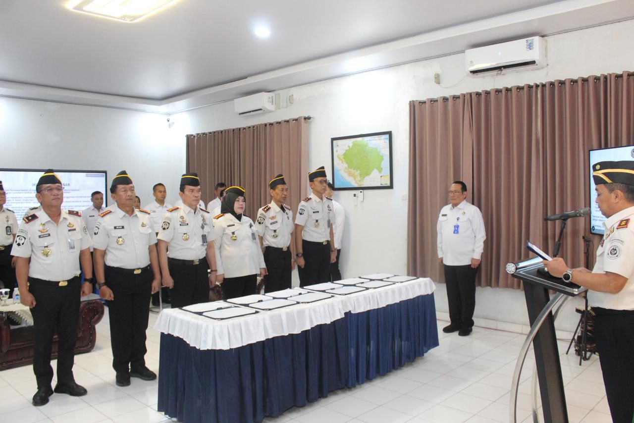 Kepala Rutan Kelas I Palembang Ikuti Ikrar Bersama dan Penandatanganan PKS Bersih dari Narkoba, Handphone, dan Pungli 1