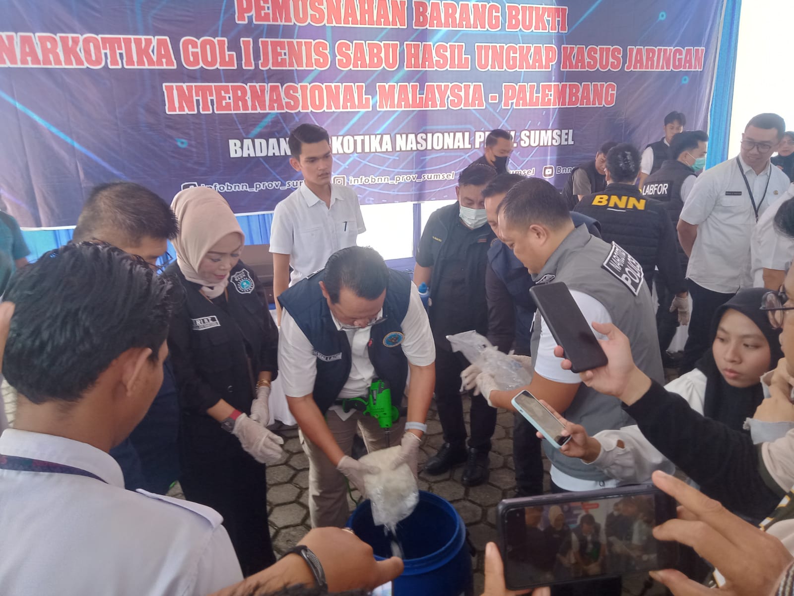 Dua Kurir Sabu Jaringan Internasional Malaysia Palembang Diringkus BNNP Sumsel 1