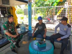 Babinsa Sungailais Koramil 418-05/Lemabang Perkuat Keamanan Wilayah Lewat Wanwil Bersama Security Lonsum