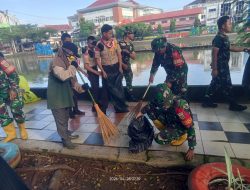 Babinsa Kodim 0418/Palembang Aktif dalam Karya Bakti Bersama Lintas Instansi